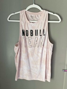 NOBULL Pale Pink Tie-Dye TEAM Muscle Tank - Women